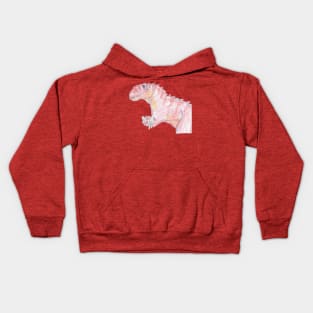 The T-Rex and the Fuzzy Bunny Kids Hoodie